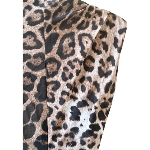 Roberto Cavalli Leopard-Print Ruched Sheath Dress – Size XL New with Tags - Picture 12 of 16